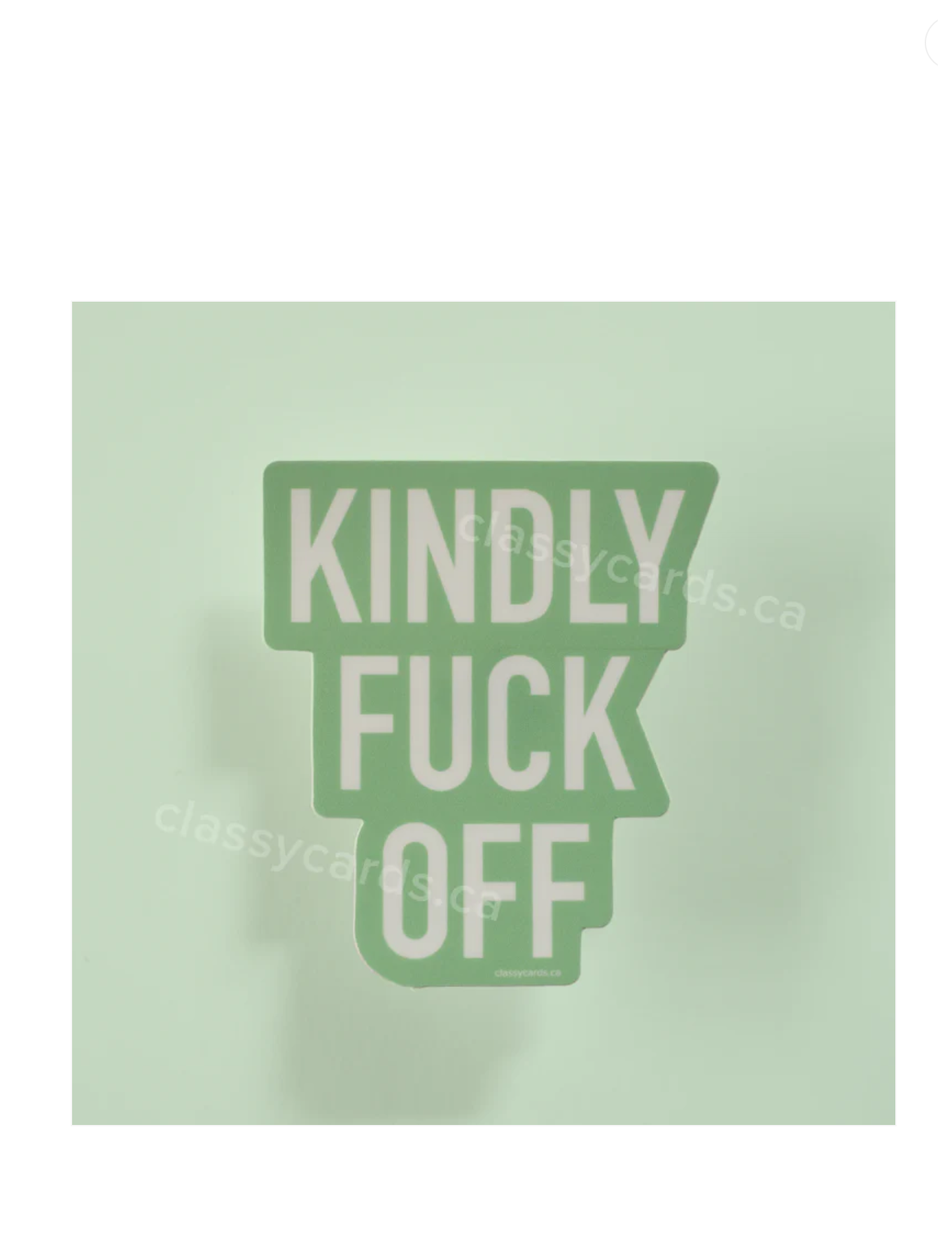 Kindly Fuck Off Sticker