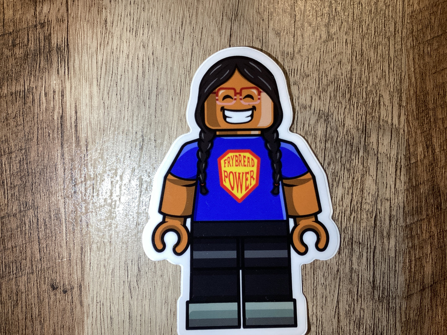 Fry Bread Lego Man Sticker