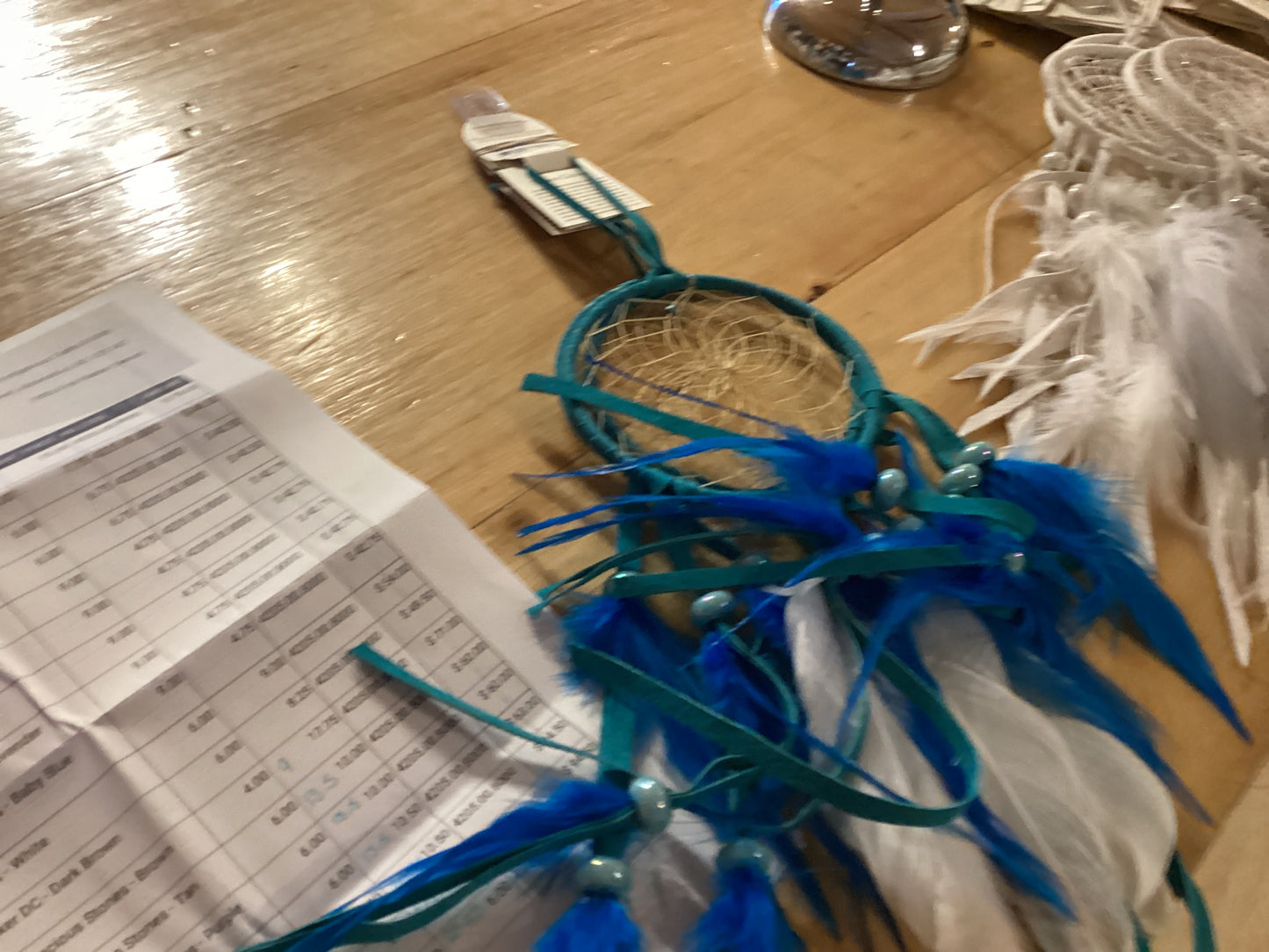 Beaded Dream Catcher- Turquoise