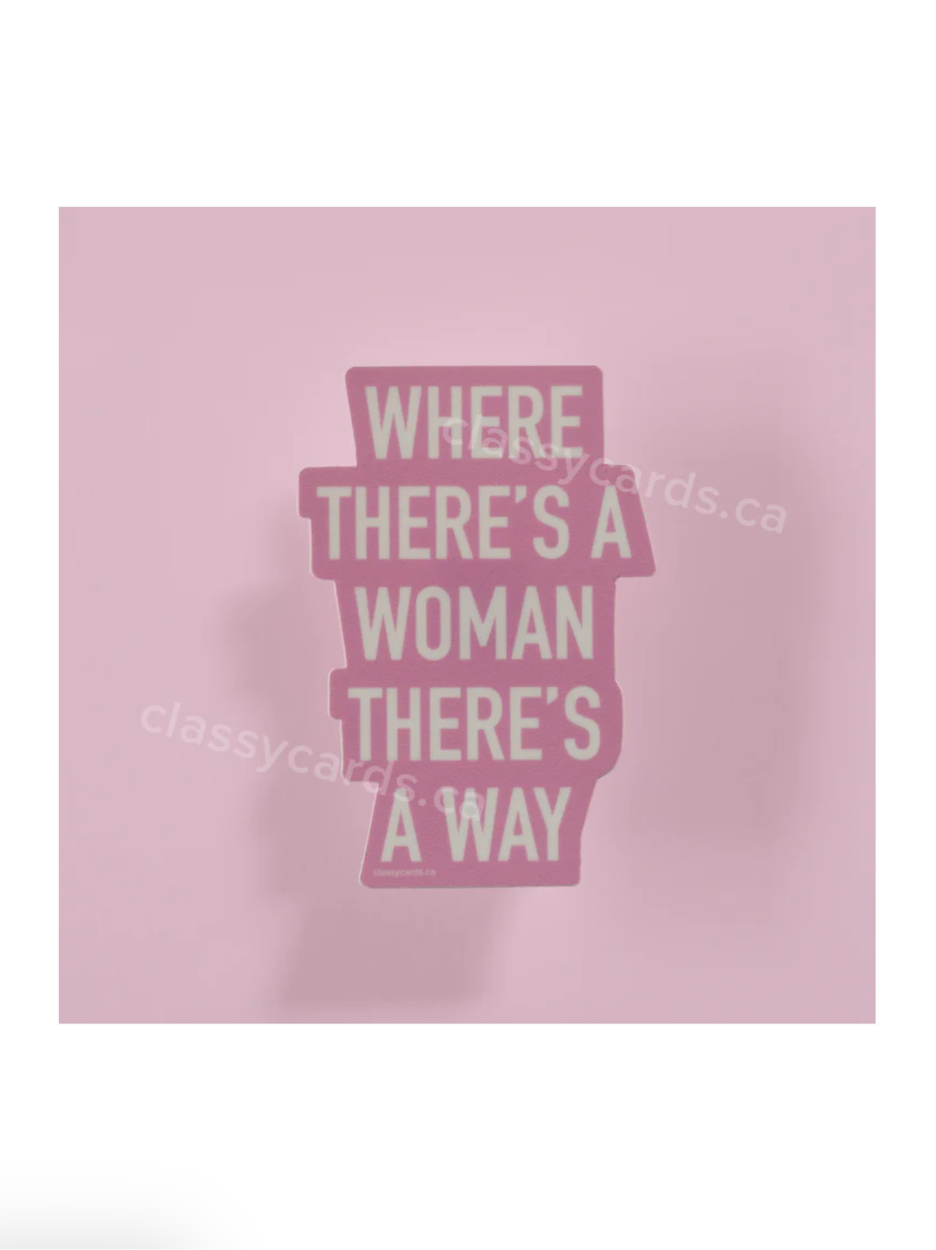 Woman Way Sticker