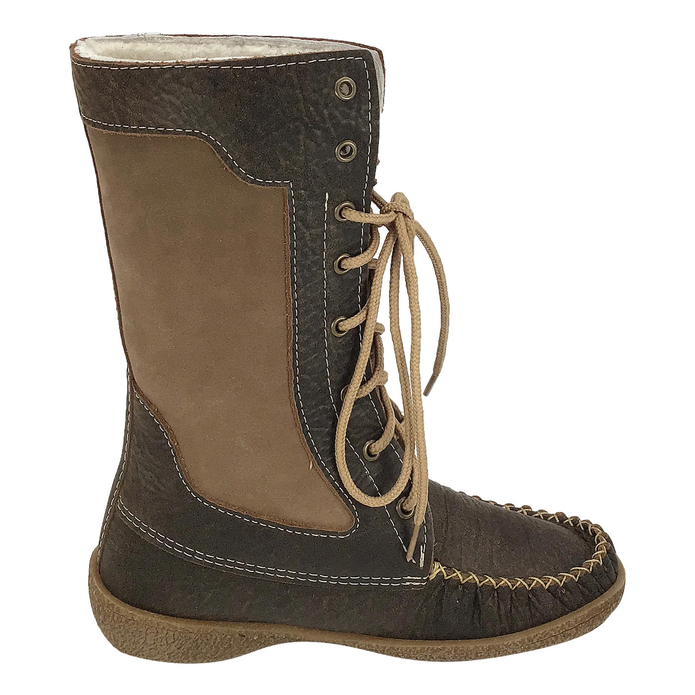 "Laurentian Chief Snowshoe boot, 12", Alcer quater sheepskin lined, caoutchouc sole" (Women's)