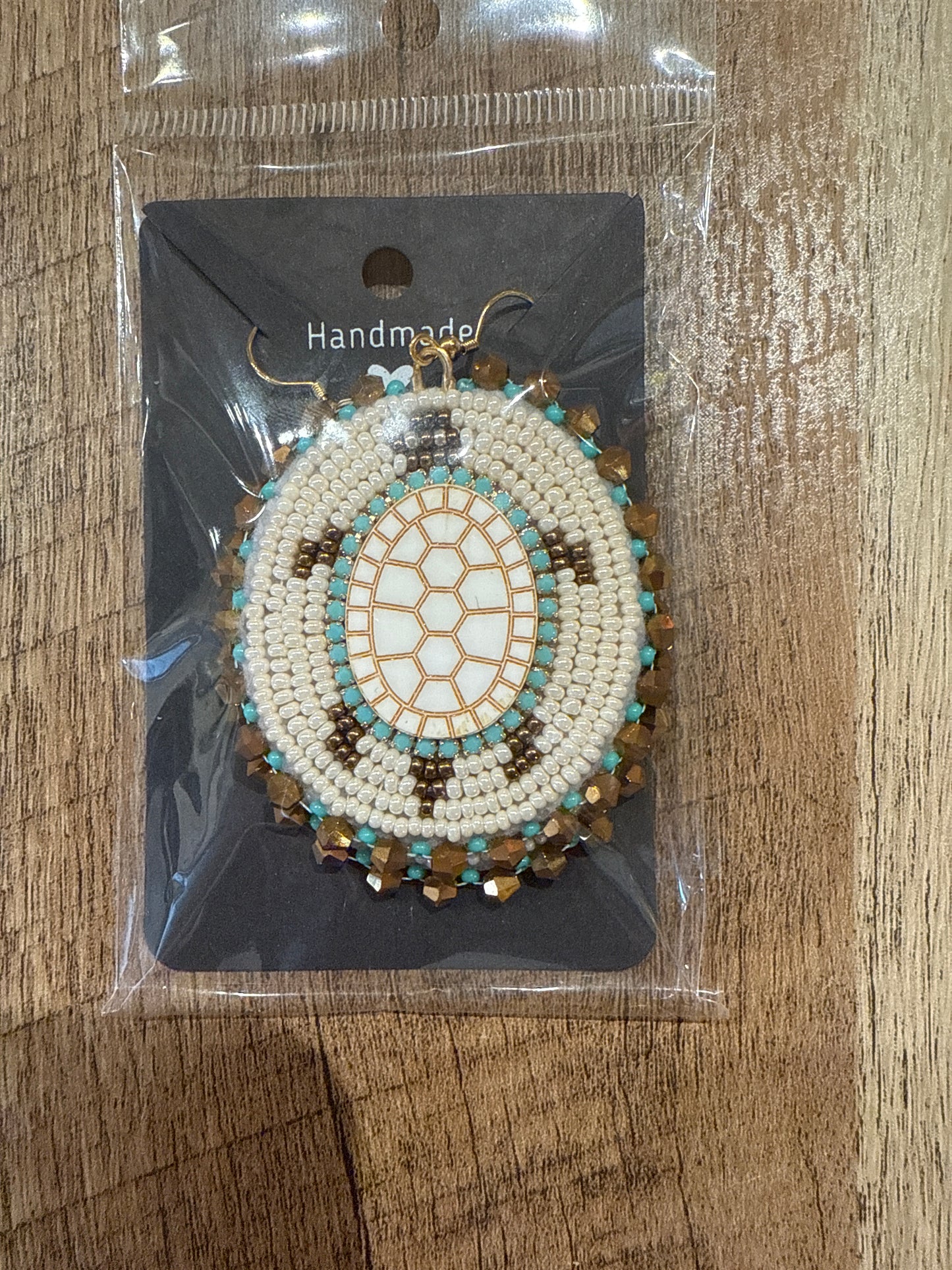 Turtle Beaded Earrings