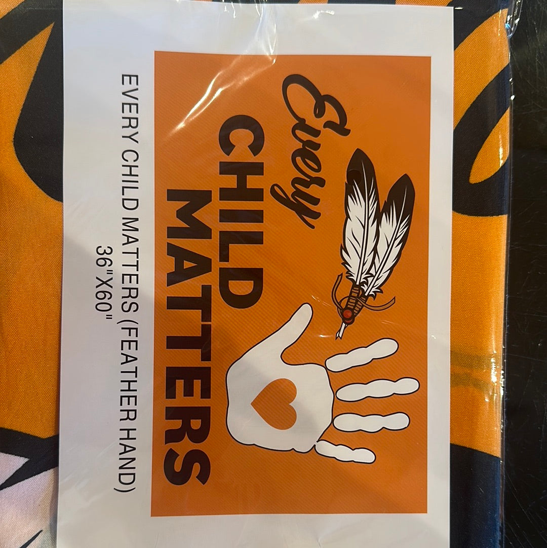 Every Child Matters (Feather Hand) 36 x 60 Flag
