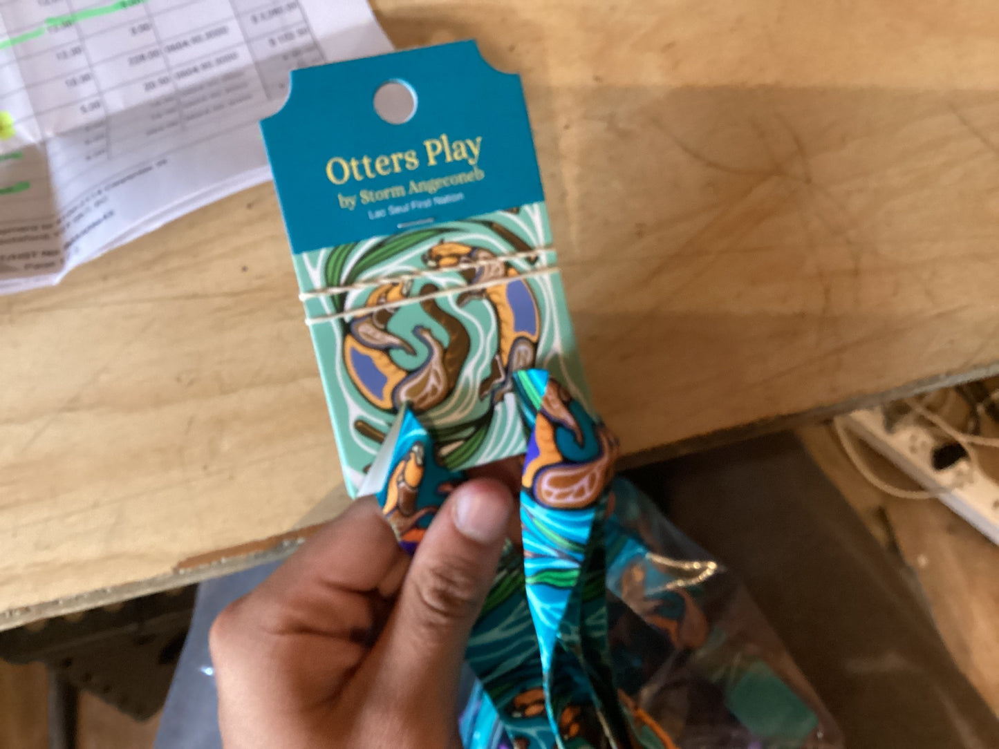 Lanyard Otters Play