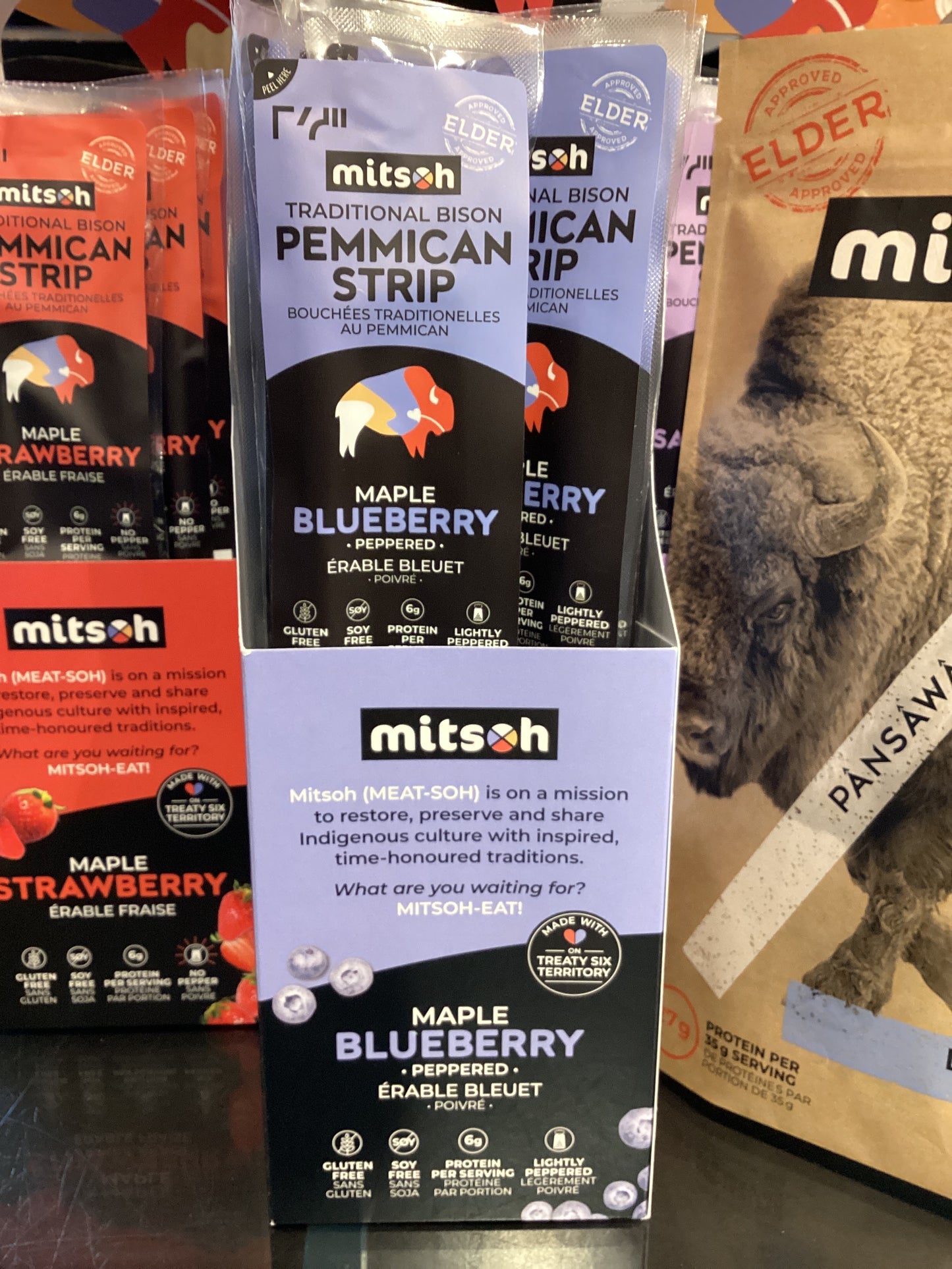 Pemmican Strips Maple Blueberry (Peppered)