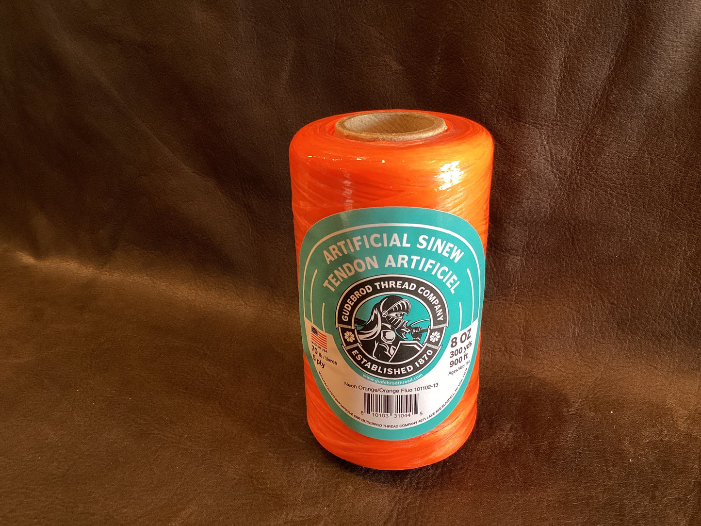 Neon Orange Gudebrod Sinew 300yd