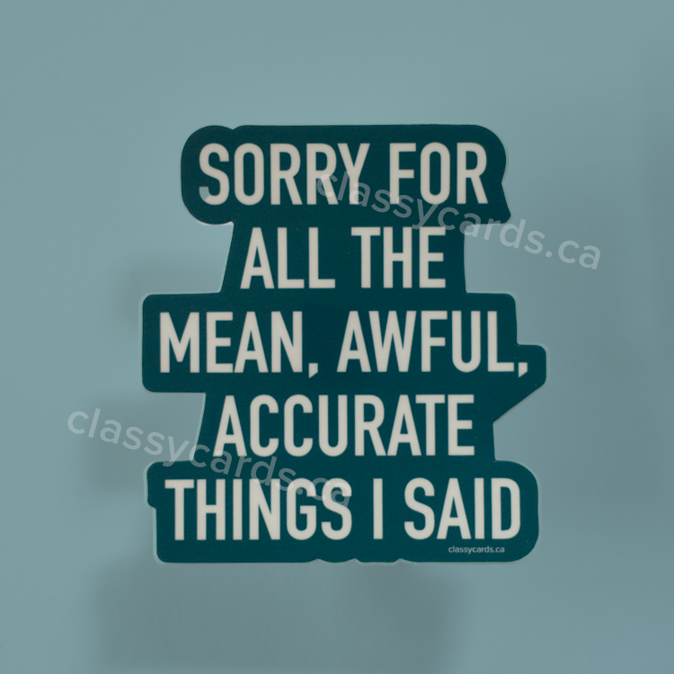 Accurate Things Sticker
