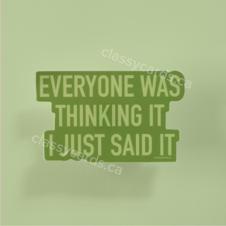 Thinking it Sticker