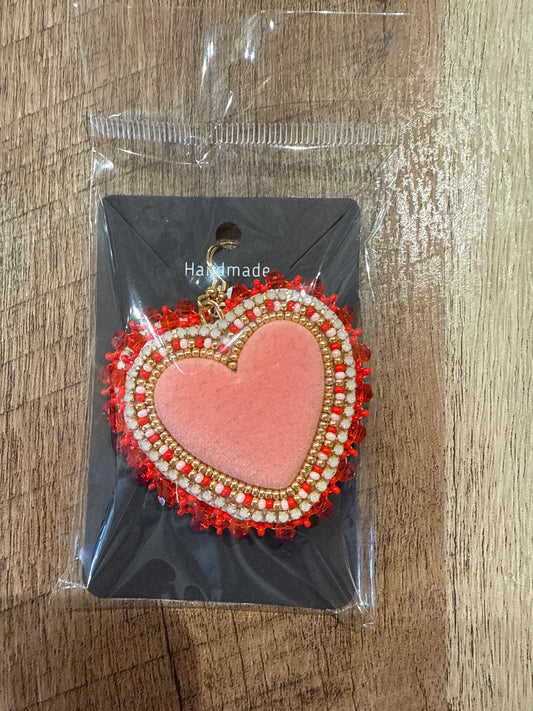 Heart Beaded Earrings