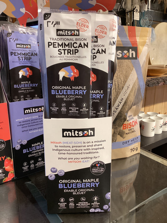 Pemmican Strips Maple Blueberry