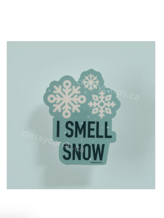 I Smell Snow Sticker