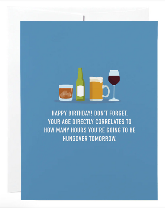 Age Hangover Card