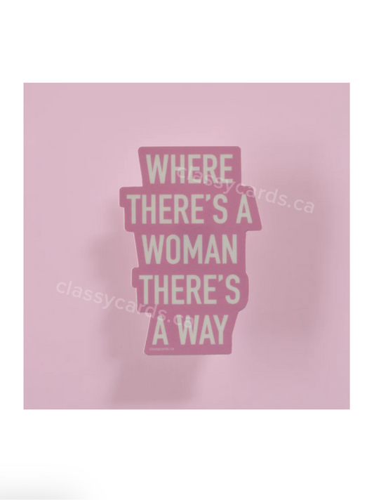 Woman Way Sticker