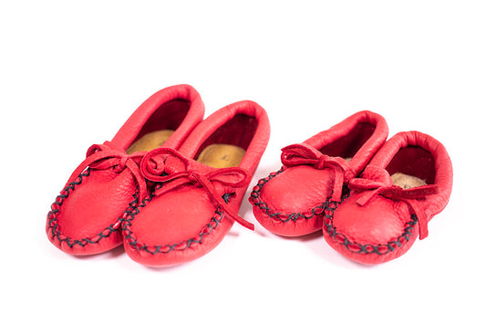 Red Deerskin Moccasin (Youth)