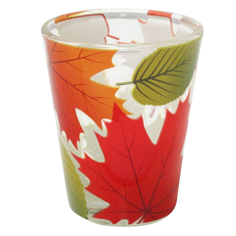 Fall Leaves Shot Glass