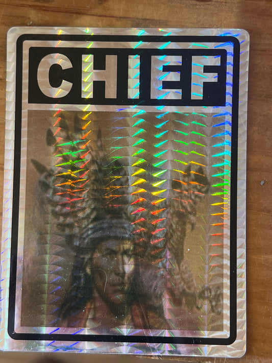 Indian Chief w/ Eagle Sticker