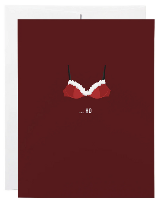 Santa Bra Card