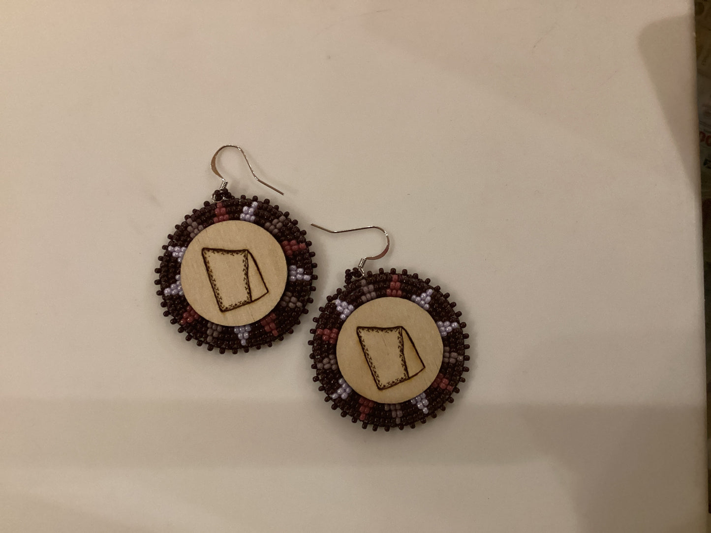 Peaked Hat Beaded Earrings By Ava