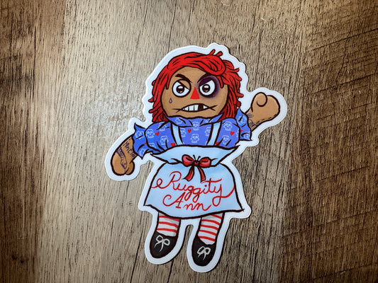 Ruggity Ann Sticker
