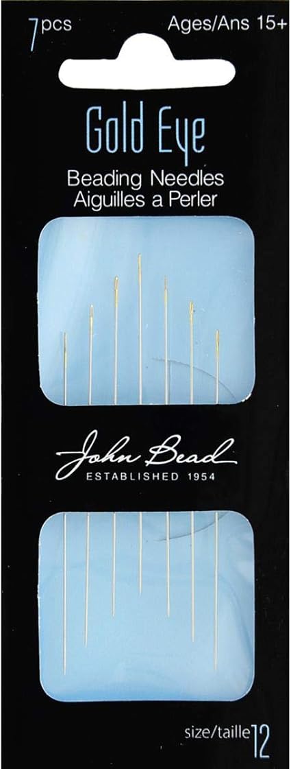 Gold Eye Beading Needles Size 2 (7pcs)