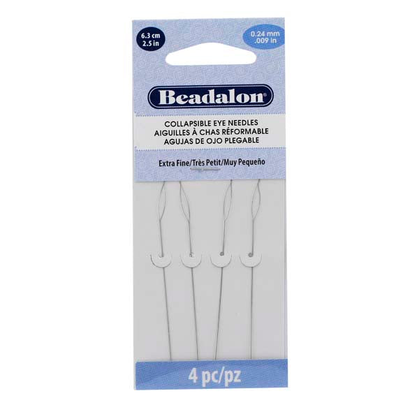 Beadalon Collapsible Eye Needles - Heavy (4pcs)