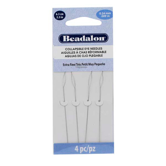 Beadalon Collapsible Eye Needles - Heavy (4pcs)