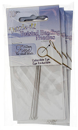 Dazzle-It Twisted Beading Needles - Fine (10pcs)