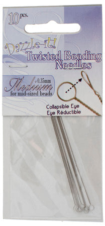 Dazzle-It Twisted Beading Needles - Medium (10pcs)