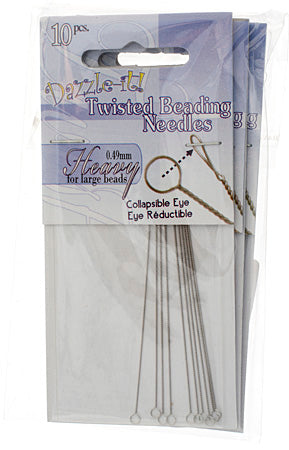 Dazzle-It Twisted Beading Needles - Heavy (10pcs)