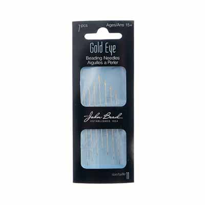 Gold Eye Beading Needles Size 11 (7pcs)