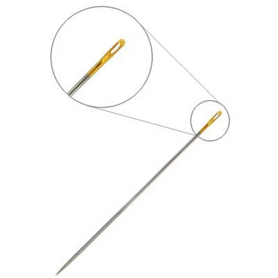 Gold Eye Beading Needles Size 10 (25pcs)