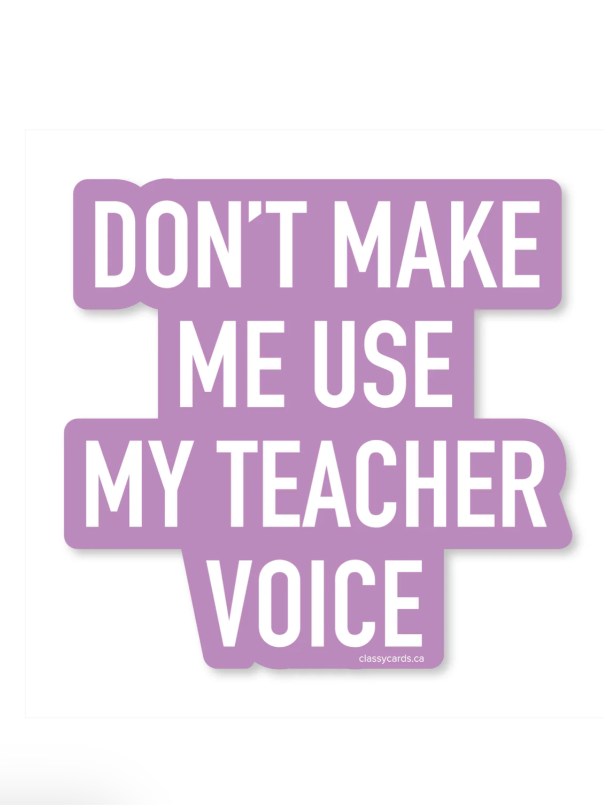 Teacher Voice Sticker