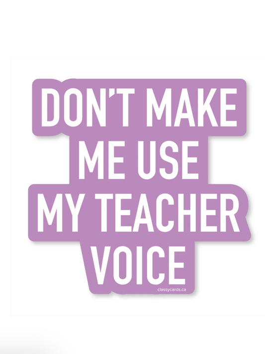 Teacher Voice Sticker
