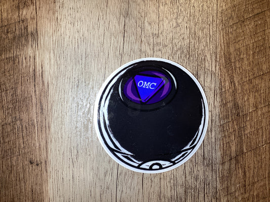 OMC Magic Eight Ball Sticker