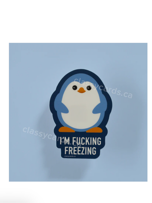 Fucking Freezing Sticker