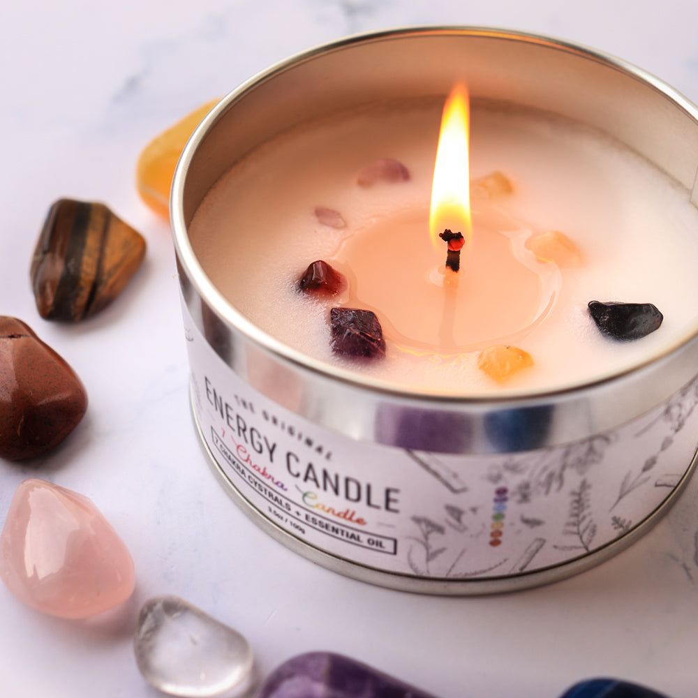 Chakra Smudge Tin Candle