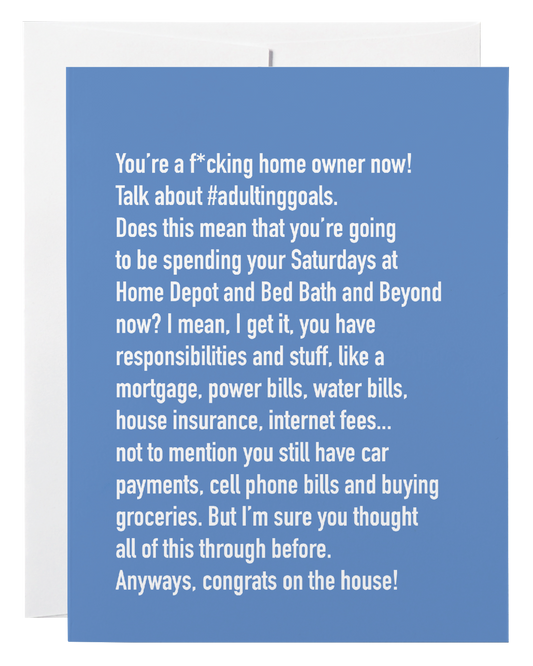 Home Owner Chatty Cathy Card