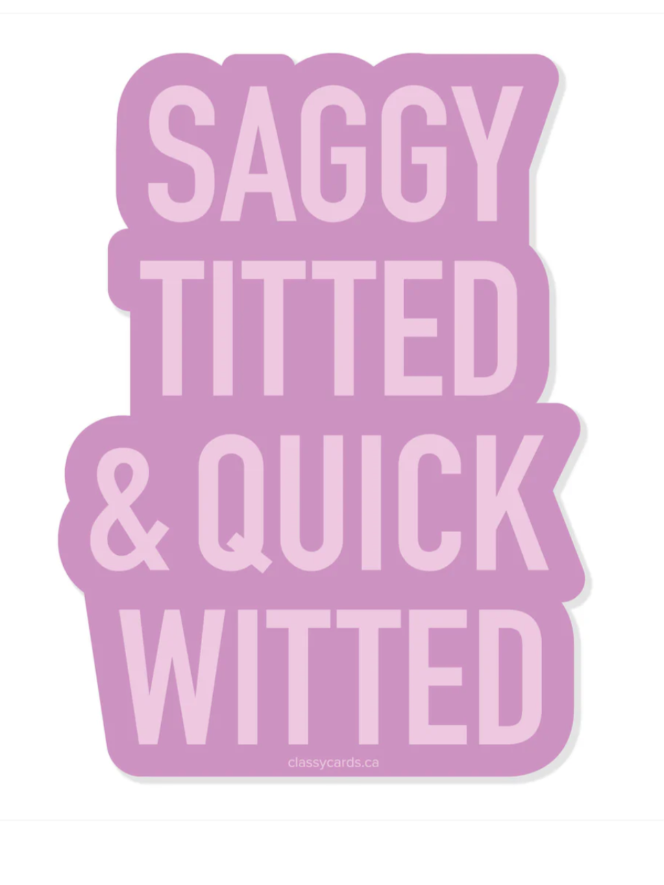 Saggy Titted Sticker