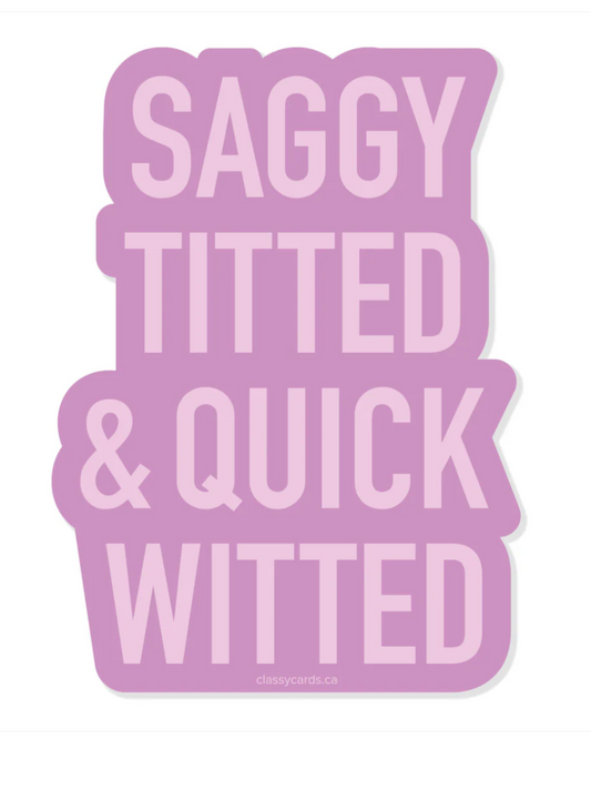 Saggy Titted Sticker