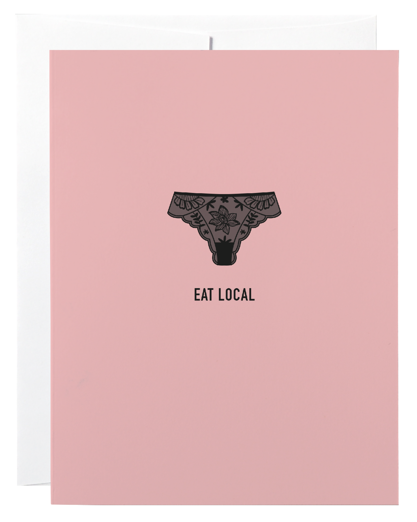 Eat Local Panties Card