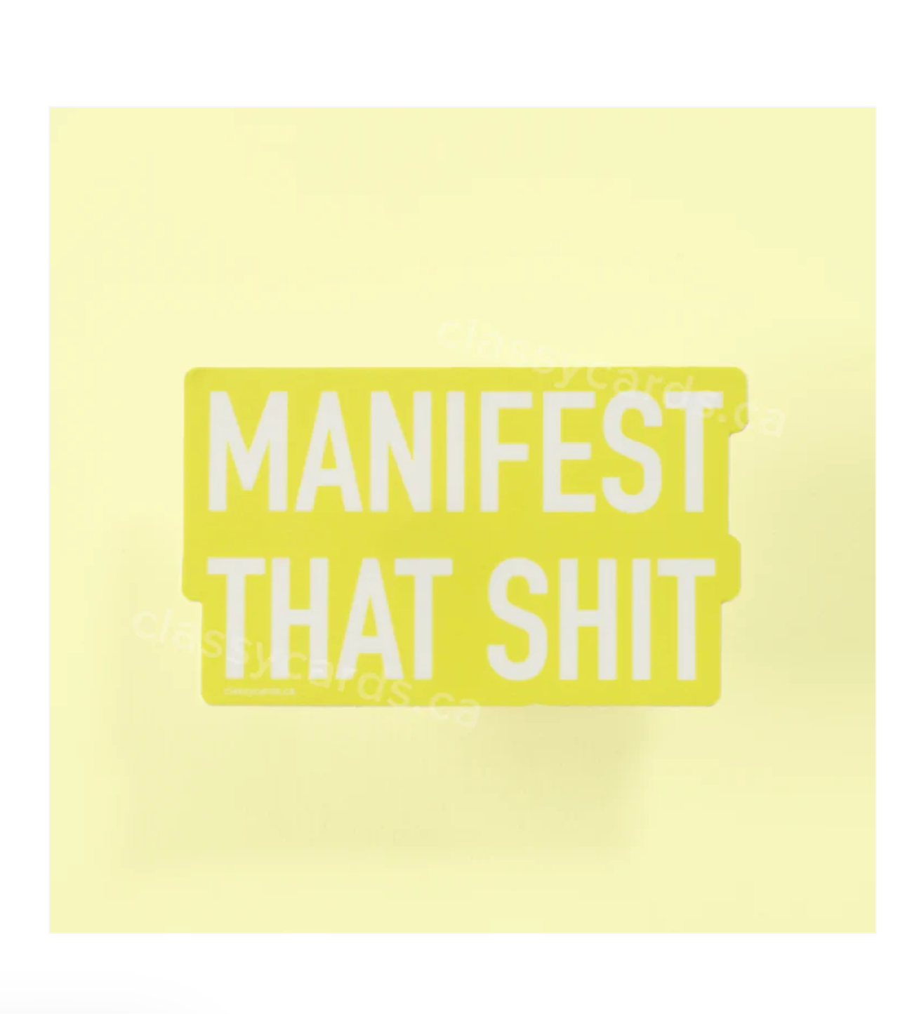 Manifest sticker