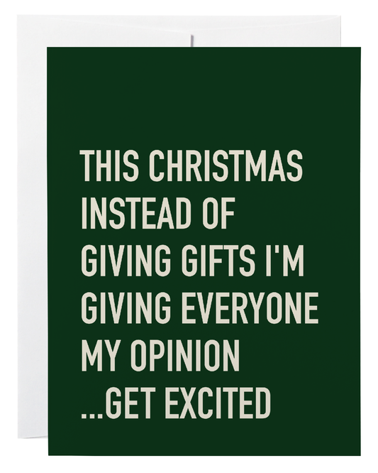 Christmas Opinion Card