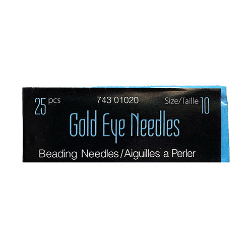 Gold Eye Beading Needles Size 10 (25pcs)