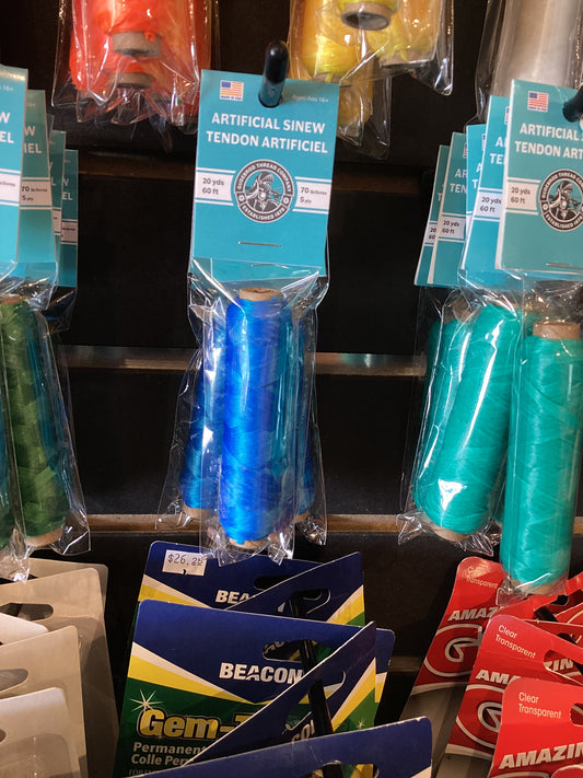 Blue Gudebrod Sinew Bobbin 20yds