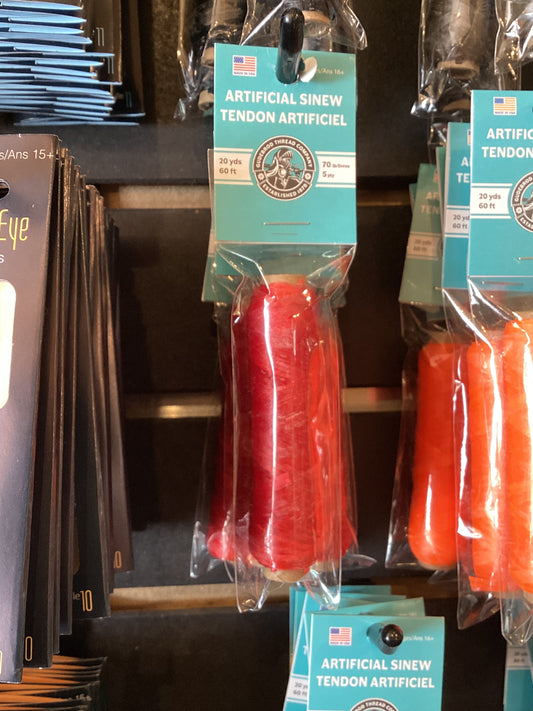 Red Gudebrod Sinew Bobbin 20yds