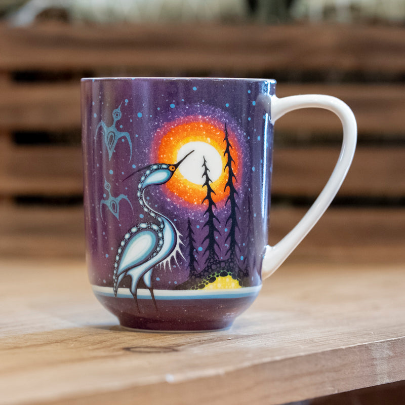 Crane Porcelain Mug