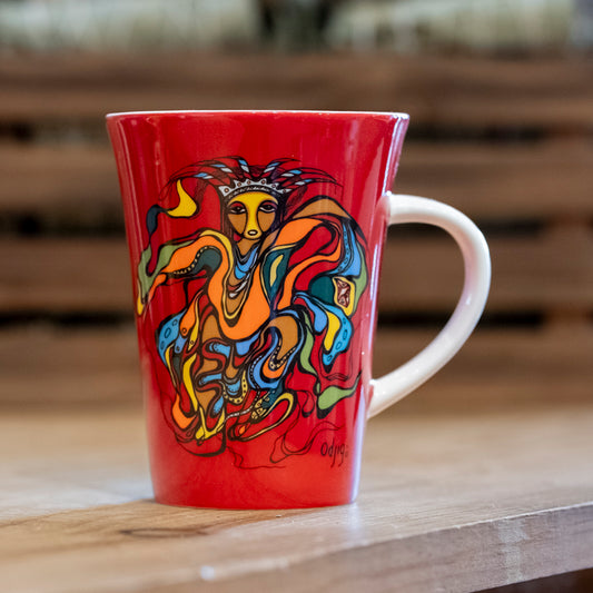 Pow Wow Dancer Porcelain Mug