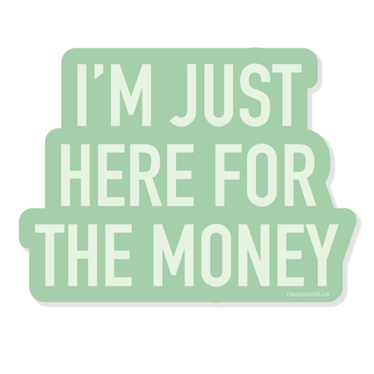For the Money Sticker