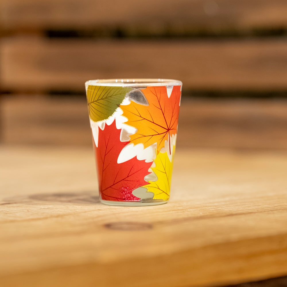 Fall Leaves Shot Glass