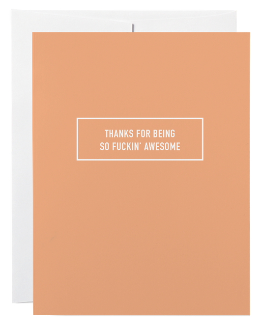 Awesome Thanks Card